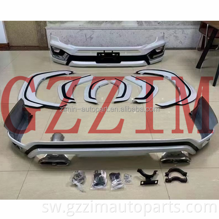 Sehemu za Mwili wa Gari Kits Grille Mbele na Nyuma za Bumper Fender Flares Kwa La*D Cruiser LC300 2019+